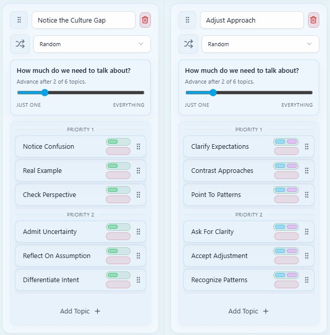 Custom course builder in the dashboard